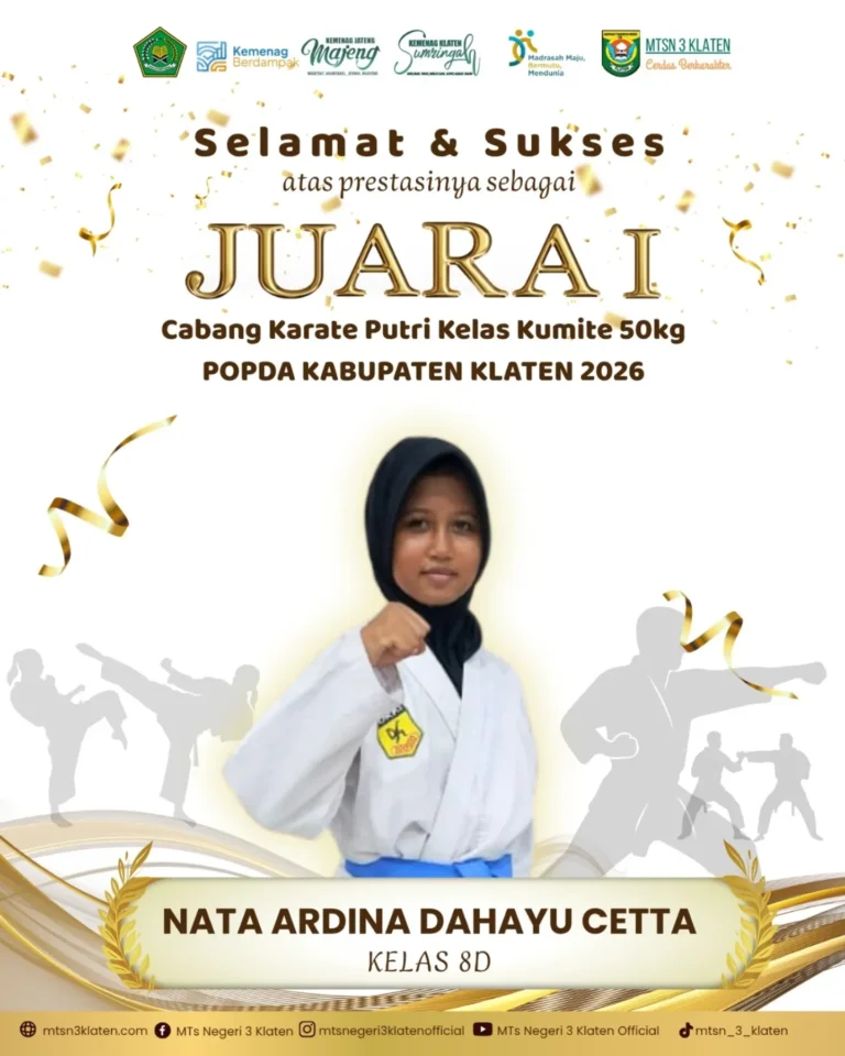 Juara I Karate Putri Kelas Kumite 50 Kg