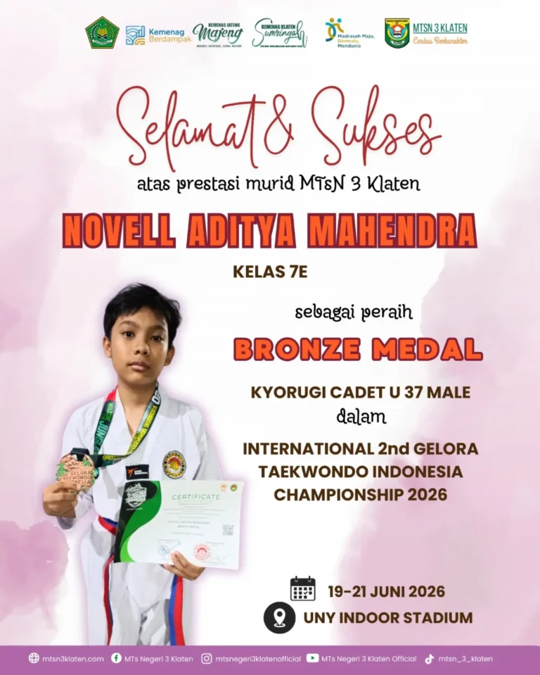 Bronze Medal International 2nd Gelora Taekwondo Indonesia Championship 2026